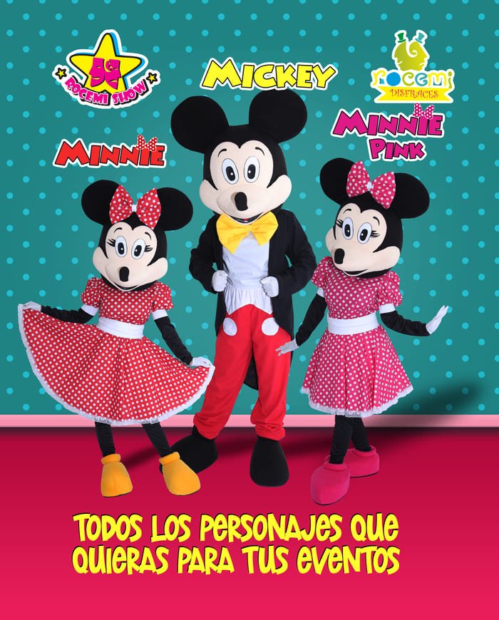 Personajes para tus eventos — ROCEMI Show